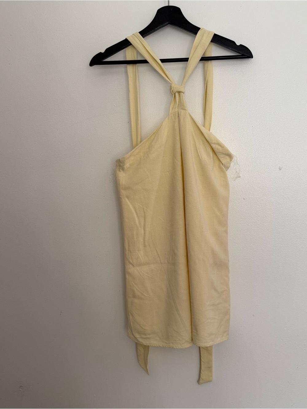 Peppermayo butter yellow mini halter dress - Picture 2 of 8